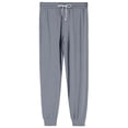 thumbnail image 5 of WTOBBY Men's Drawstring Pocket Cuffed Casual Pants Home Sleep Pants Comfortable Soft Lounge Wear Elastic Waist Men's Trousers,Gray XL, 5 of 8