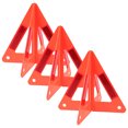 thumbnail image 1 of SASABAXI 3Pcs Foldable Red Safety Triangles for Vehicles Reflective Emergency Roadside Warning Signs, 1 of 8