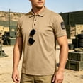 thumbnail image 3 of BRANROY Mens Tactical Work Short Sleeve - Work Shirts for Men, Father's Day Gift Idea, Casual Summer Shirt, Breathable Relaxed Short Sleeve shirt,Khaki,S, 3 of 7