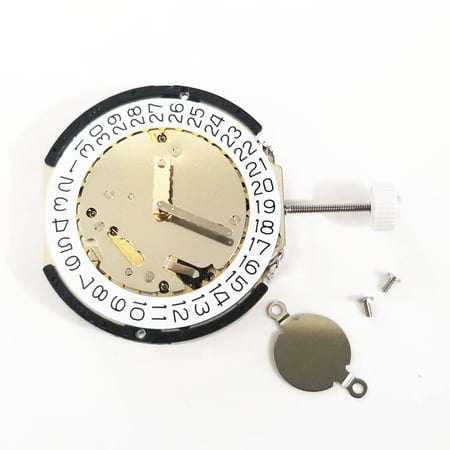 Replacement Watch Movement Quartz Chronograph Movement 3 Hands 23.90x25.60MM for Ronda (3540.D)