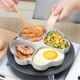 thumbnail image 5 of Heart Shape Non Stick Frying Pan, Aluminum Alloy Multi Partition Pancake Egg Pan for Induction Cooktop, Easy Clean Breakfast Cooking Griddle Pan, 5 of 6