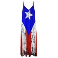 thumbnail image 3 of Vintage Puerto Rico Flag Sleeveless Dress prom dresses clothes for women Dance dresses, 3 of 5