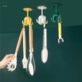 thumbnail image 2 of Plastic Hanger Detachable Self-adhesive Seamless Punch-free Waterproof 360 Degree Rotating Hook Rack Holder Accessories Yellow, 2 of 9
