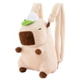thumbnail image 3 of Abbracc Capybara Backpack Adorable Fashion Backpack for Party Daily Use Travel Beige Baseball Cap, 3 of 9