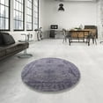 thumbnail image 4 of Ahgly Company Machine Washable Indoor Rectangle Industrial Modern Dark Goldray Area Rugs, 2' x 3', 4 of 7