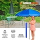thumbnail image 2 of Sombrilla Para Playa Con Base Jardin Patio Alberca Exteriores Plegable 2X1.95 Metros Acero Reforzada Inclinación Manivela Ajustable Ideal Para Potegerte Del Sol AZUL, 2 of 7