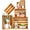 Natural ‎Wood, variant on Set of 6 Decorative Wood Crates Nesting Storage Container, Rustic Wooden Crates for Home & Wedding Decor