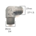 thumbnail image 1 of Zinc Alloy Copper Air Pump Elbow Fittings Air Compressor Connector Replacement, 1 of 7