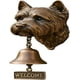 thumbnail image 1 of Timbre Bienvenida Pug Campana Cena Hierro Fundido (J), 1 of 2