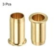 thumbnail image 3 of Uxcell 8mm Tube Brass Compression Fittings, 3 Pack Insert Compression Sleeve Fitting, 3 of 4