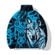 thumbnail image 3 of Ropa de algodón de invierno para hombre, ropa de algodón con estampado de tigre blanco y pantera negra y ojos azules, chaqueta informal para hombre, chaquetas, abrigo para hombre, 3 of 5