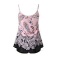 thumbnail image 5 of Aboser Women Tankini Swimsuits Two Piece Bathing Suits Floral Printing Tankini Top with Shorts Swimwear Summer Beach Pool Swimsuit Plus Size Modest Bathing Suit, 5 of 6