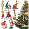thumbnail image 1 of 20pcs Christmas Tree Grinch Hanging Ornament, 1 of 1
