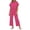Z28 Pink, variant on Mifsaly Striped Lounge Set for Women 2 Piece Short Sleeve Relaxed Top and High Waisted Wide Leg Pants with Pockets Flowy Trendy Casual Summer Beach Vacation Matching Outfits Navy,L