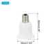 thumbnail image 2 of Adaptador de socket de luz Uxcell E12 a E26/E27, 5 piezas de soporte de lámpara para convertir la base de tornillo para bombilla halógena CFL, blanco, 2 of 5