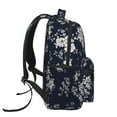 thumbnail image 3 of Pofeuu Retro Flower Print Backpack for Men and Women - Basic Bookbag Casual Daypack Backpacks for College Work Travel-One Size, 3 of 5