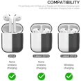 thumbnail image 2 of AhaStyle Silicone Case Cover [Front Visible] Compatible with AirPods 2 (2019) (Black), 2 of 5
