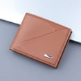 thumbnail image 1 of Fashion ID Short Wallet Women Men Leather Purse Multiple Card Slots Clutch Bag Purse Wallet, 1 of 3