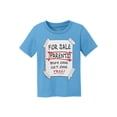 thumbnail image 1 of Parents For Sale Kids Cotton T-Shirt - Aqua Blue - Small, 1 of 1