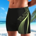 thumbnail image 1 of IDALL Mens Swim Trunks Mens Bathing Suit Men's New Hot Spring Beach Print Men's Boxer Pants Quick Dry Swimsuit Adult Swimming Shorts Men's Speed Dry Beach Shorts Swim Shorts Board Shorts Yellow L, 1 of 6