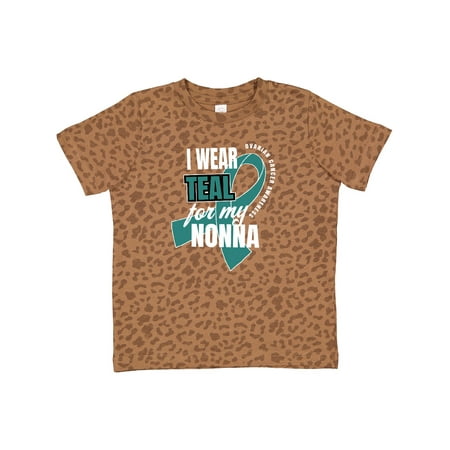 

Inktastic I Wear Teal for My Nonna Ovarian Cancer Awareness Gift Toddler Boy or Toddler Girl T-Shirt