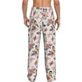 thumbnail image 3 of Xecao Rose Flowers Men's Straight Lounge Pajama Pants: The Ultimate in Comfortable Sleepwear, 3 of 9