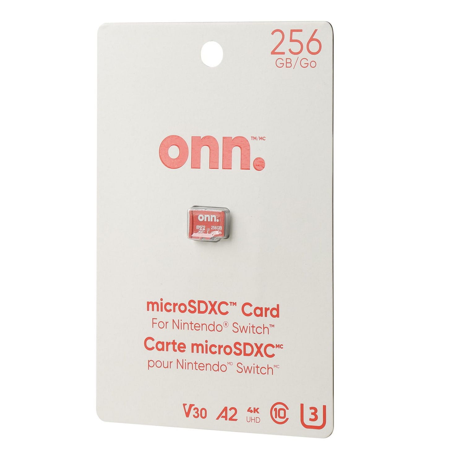 onn. 256 GB microSDXC Gaming Card for Nintendo Switch, 100 MB/s