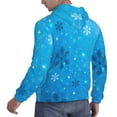 thumbnail image 6 of Lsque Winter With Snowflakes Pattern Casual Men's Hoodie,Hooded Sweatshirt with Kangaroo Pocket,Pullover Hoodie-Small, 6 of 7