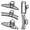 Black, variant on US 5-10 Pack Metal Jumbo Hair Claw Clip Large Strong Hold for Thick Hair Nonslip