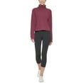 thumbnail image 2 of Calvin Klein Womens Performance Ribbed Turtleneck Top purple Size XS MSRP $70, 2 of 2