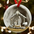thumbnail image 6 of PuSpu Home Decor Christmas Round Acrylic Hanging 8cm Nativity Scene Hanging Ornaments Transparent Colored Acrylic Holiday Decorations Christmas Tree Door And Window Pendants Holiday Products, 6 of 6