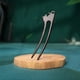 thumbnail image 3 of Handmade U Shape Ebony Hair Chopsticks Fine Workmanship Long Straight Hair Stick for Women Girls and Hairdressing Salon, 3 of 5