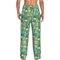 thumbnail image 3 of Picia Animals with Leaf Mens Soft Woven Cotton Elastic Waistband Sleep Pajama Pant Lounge Sleep Pant With Pockets And Drawstring-X-Large, 3 of 9