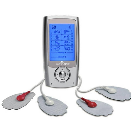 Easy@Home 16-Mode Premium Handheld TENS Electronic Pulse Massager Unit with Rechargeable Battery, EHE029G (Portable Pain Relief Therapy (Top Ten Best Pussy)