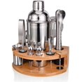 thumbnail image 1 of 12 Piece Cocktail Set, Professional Bartender Kit with Stylish Bamboo Stand,, 1 of 4