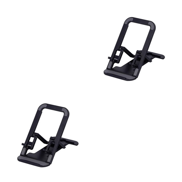 sweethay Soporte para teléfono Plegable 4 engranajes Soporte ajustable para tableta de escritorio Viaje en casa Oficina Montaje de plástico Cuna para Type2 NO2