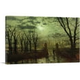 thumbnail image 1 of ARTCANVAS At The Park Gate 1878 Canvas Art Print by John Atkinson Grimshaw - Size: 12" x 8" (0.75" Deep), 1 of 9
