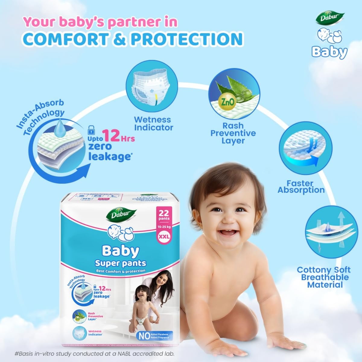 Dabur Baby Super Pants - XXL (22 pieces)