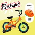 thumbnail image 5 of Schwinn 12" My First Bike, Kids Bike & Helmet Bundle, Fits Riders 3'0" - 3'7", Child Ages 3-5, Boys,Orange, 5 of 9