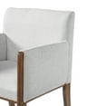 thumbnail image 6 of Christopher Knight Home 24" Counter Stools with Arms, Upholstered Bar Chairs for Kitchen Island, Walnut, Set of 2, 6 of 10