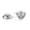 thumbnail image 4 of Báscula de Cocina con Bol, Báscula de Cocina Digital de Precisión para Pastelería, Acero Inoxidable Máx. 5 kg, con Bol Extraíble, Tara, Parada Automática ER, 4 of 4