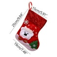thumbnail image 3 of XWSHYW Adornos Colgantes Nuevo Árbol de Navidad Colgante para Decoración de Fiestas, Medias de Papá Noel, Calcetines Tejidos, Bolsas de Regalo para Dulces, 3 of 4