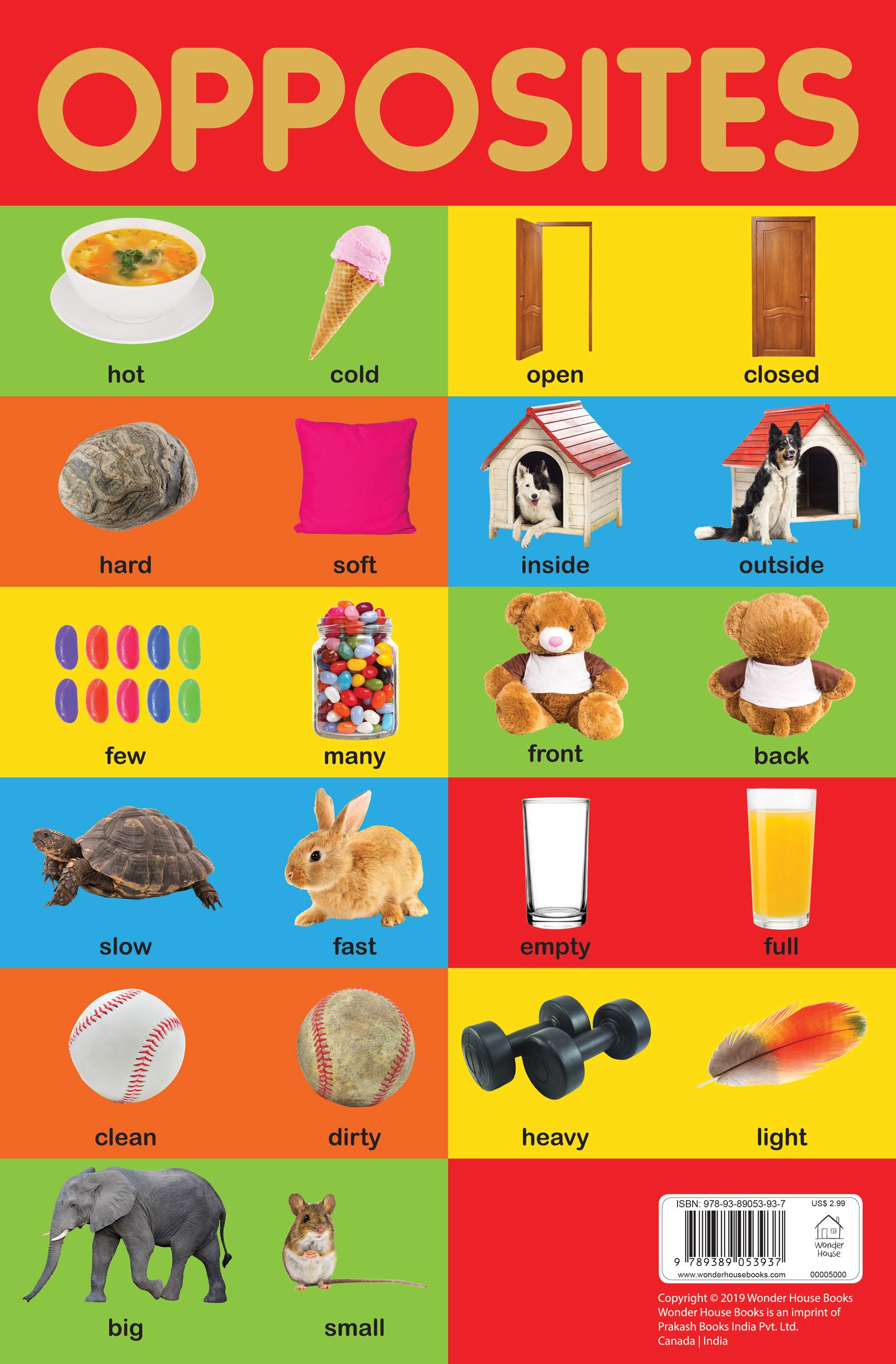 Opposites Chart Early Learning Educational Chart For Kids Perfect Opposites Chart Early Learning Educational Chart For Kids Perfect