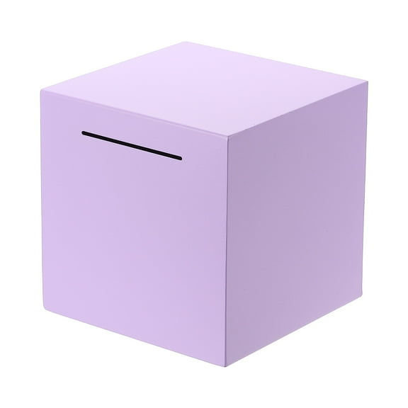 Piggy Bank for Adults, Purple Metal Piggy Bank Money Saving Box, 5.91 Inch
