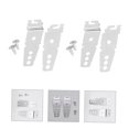 thumbnail image 5 of AURARMLET 4-Pack Metal Dishwasher Mounting Brackets Clips Kit to Secure and Prevent Shaking or Tilting Under Counter, 5 of 7