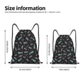 thumbnail image 2 of Fuzoiu Golf Bags And Balls Print Drawstring Backpack for Gym, Travel, Yoga,Sports Sackpack String Bag for Women Men-Small, 2 of 6