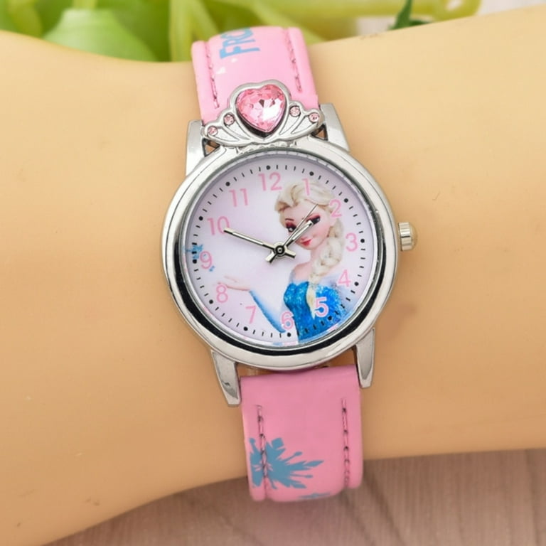 Frozen Elsa Style With Heart Stone Pink Glow in the Dark Hands