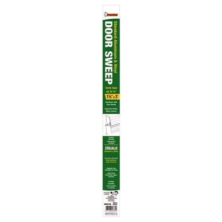 THERMWELL 36-Inch White Aluminum Door Sweep W59/36H