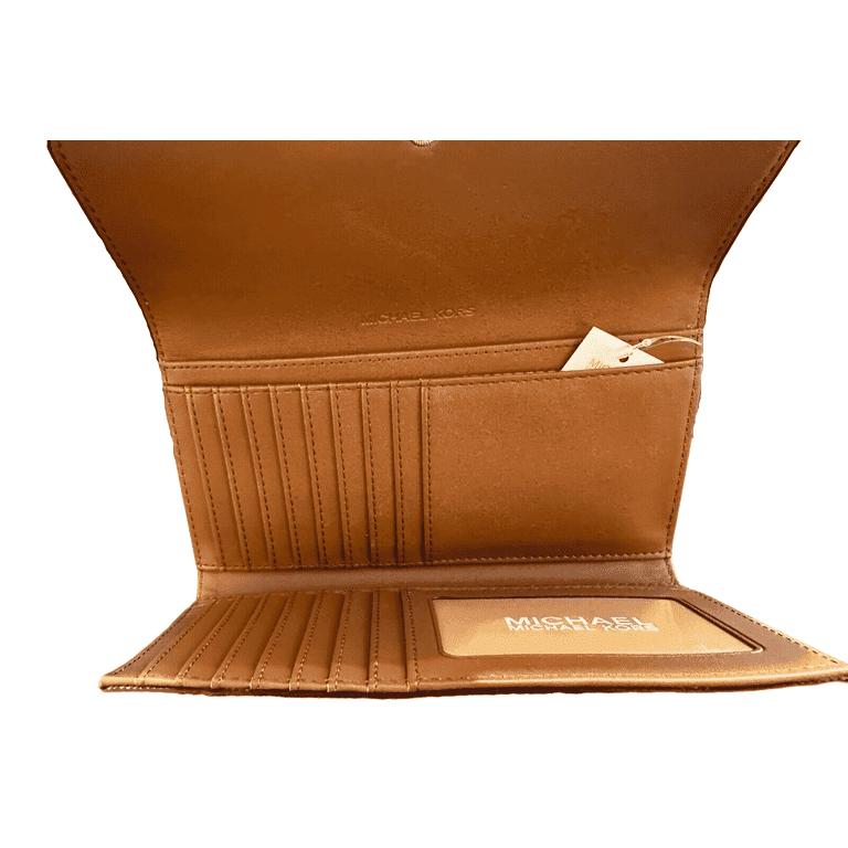 MICHAEL KORS 長財布 JET SET TRAVEL LG TRIFOLD 35F8GTVF3B Michael Kors Signature PVC Large Trifold Travel Wallet