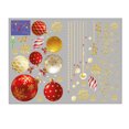 thumbnail image 1 of EGNMCR Stickers,Cute Stickers Glass Window Golden Christmas Pendant Colored Ball Sticker Stickers Stickers, 1 of 8